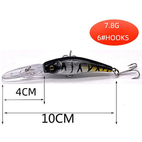 Conjunto 5 Iscas JerkBait  - 5 a 11cm - 4 a 12g - Meia Água/Fundo/Superfície