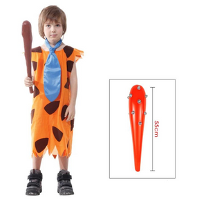 Fantasia Infantil Masculina Fred Flinstones Design Realista de Qualidade - Promoção de carnaval 2025