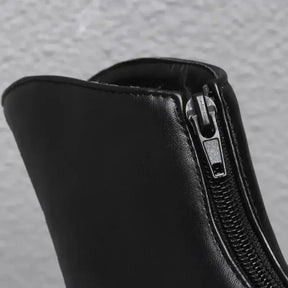 Bota Feminina Salto Fino Boca Assimétrica - Promoção De Inverno 2025