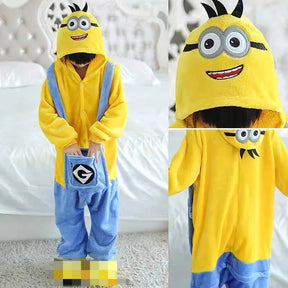 Fantasia Infantil Unissex Minions Pijama Material De Qualidade