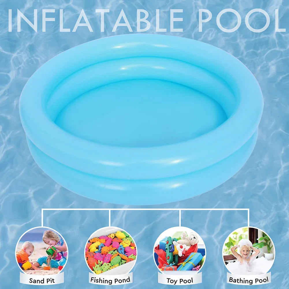 Piscina Infantil Para Bebê Recém Nascido | Portátil, Segura, Feito para o Lazer ao ar livre + Brinde Brinquedo | 60cm