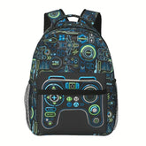 Mochila Escolar com Estampa de Controle de Jogos